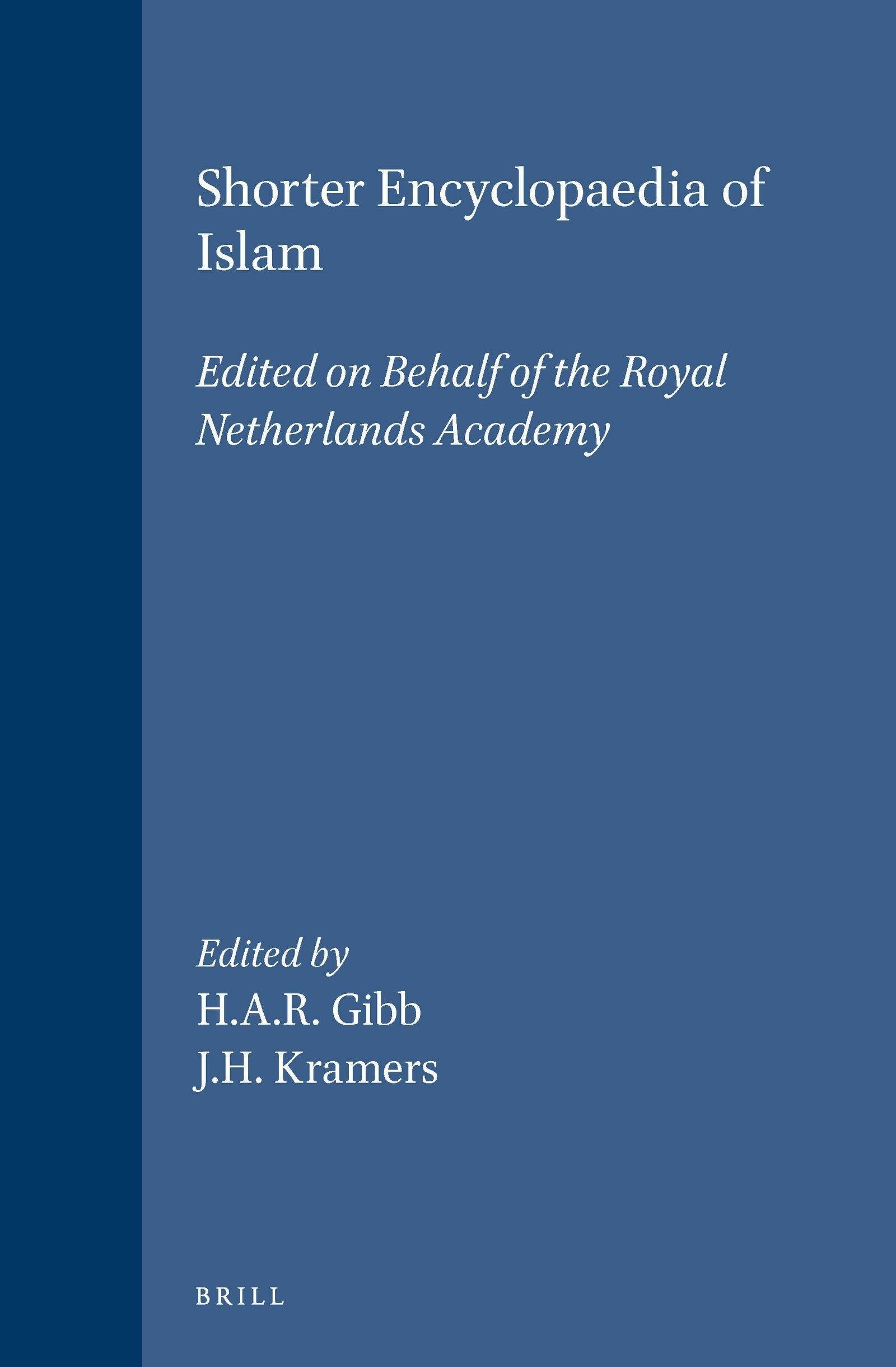 Book cover image for Shorter Encyclopaedia of Islam ISBN: 9789004006812